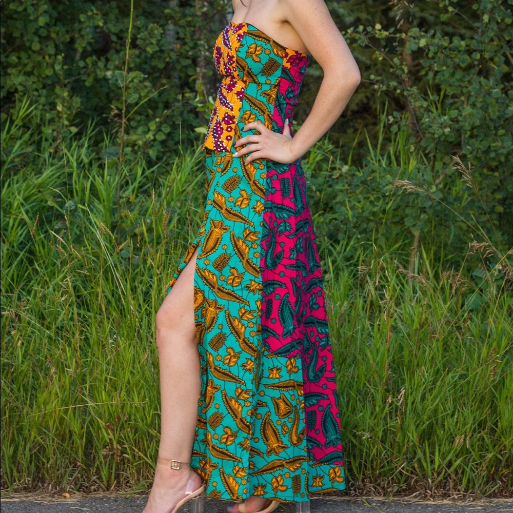 2 Piece Matching Top & Skirt